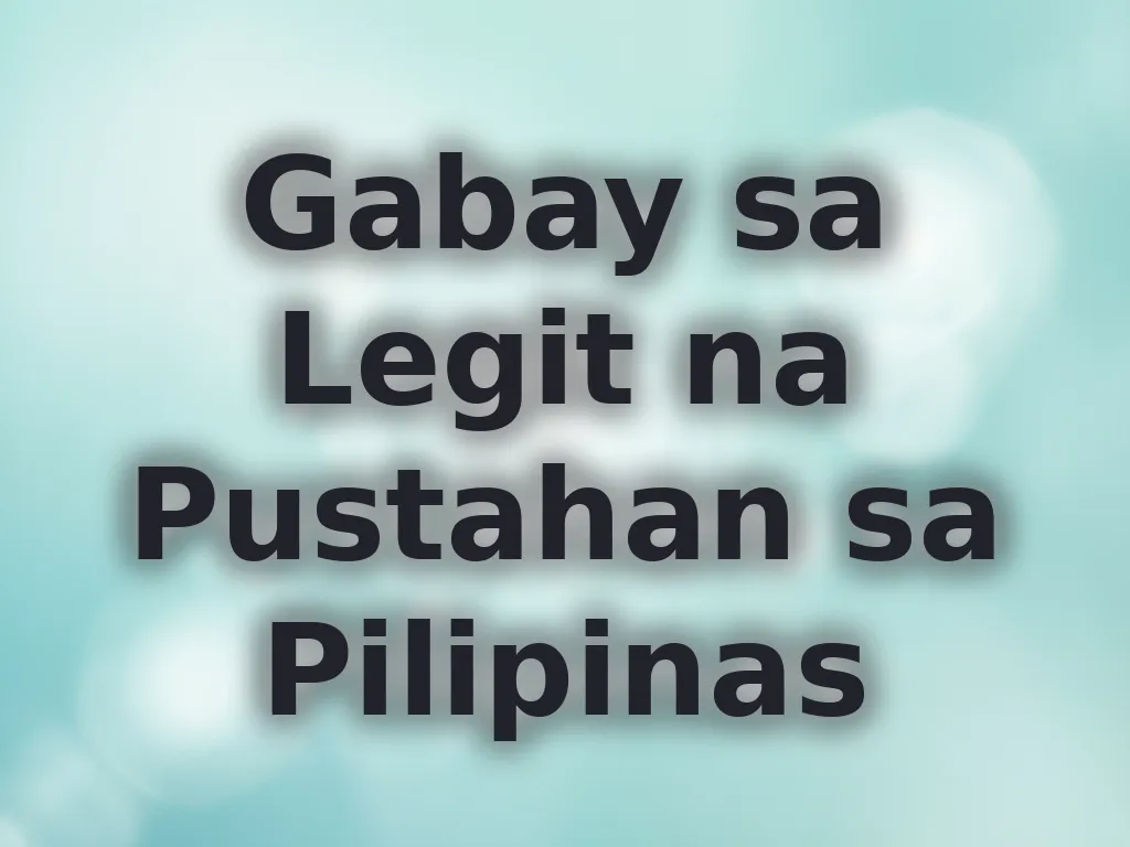 Gabay sa Legit na Pustahan sa Pilipinas